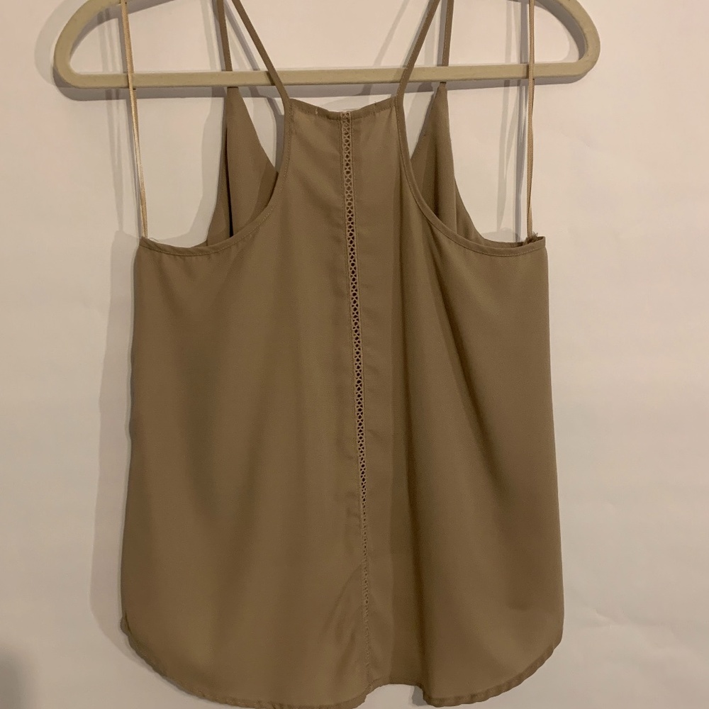 Ambiance Cropped Spaghetti Strapped Blouse - Picture 8 of 9